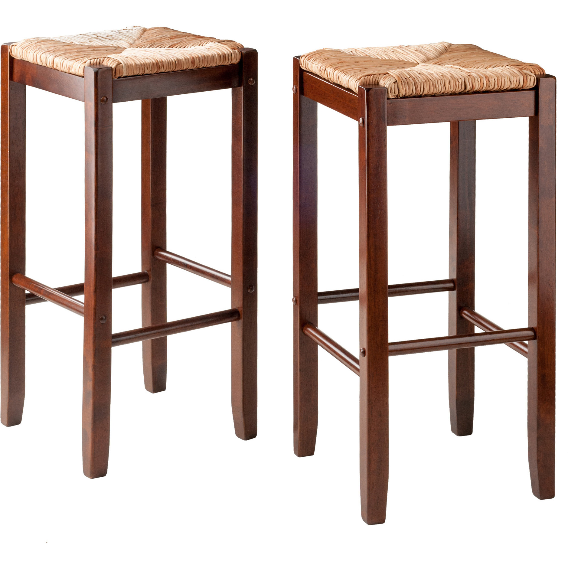 Kaden 2-PC Set Bar Stools Rush Seat