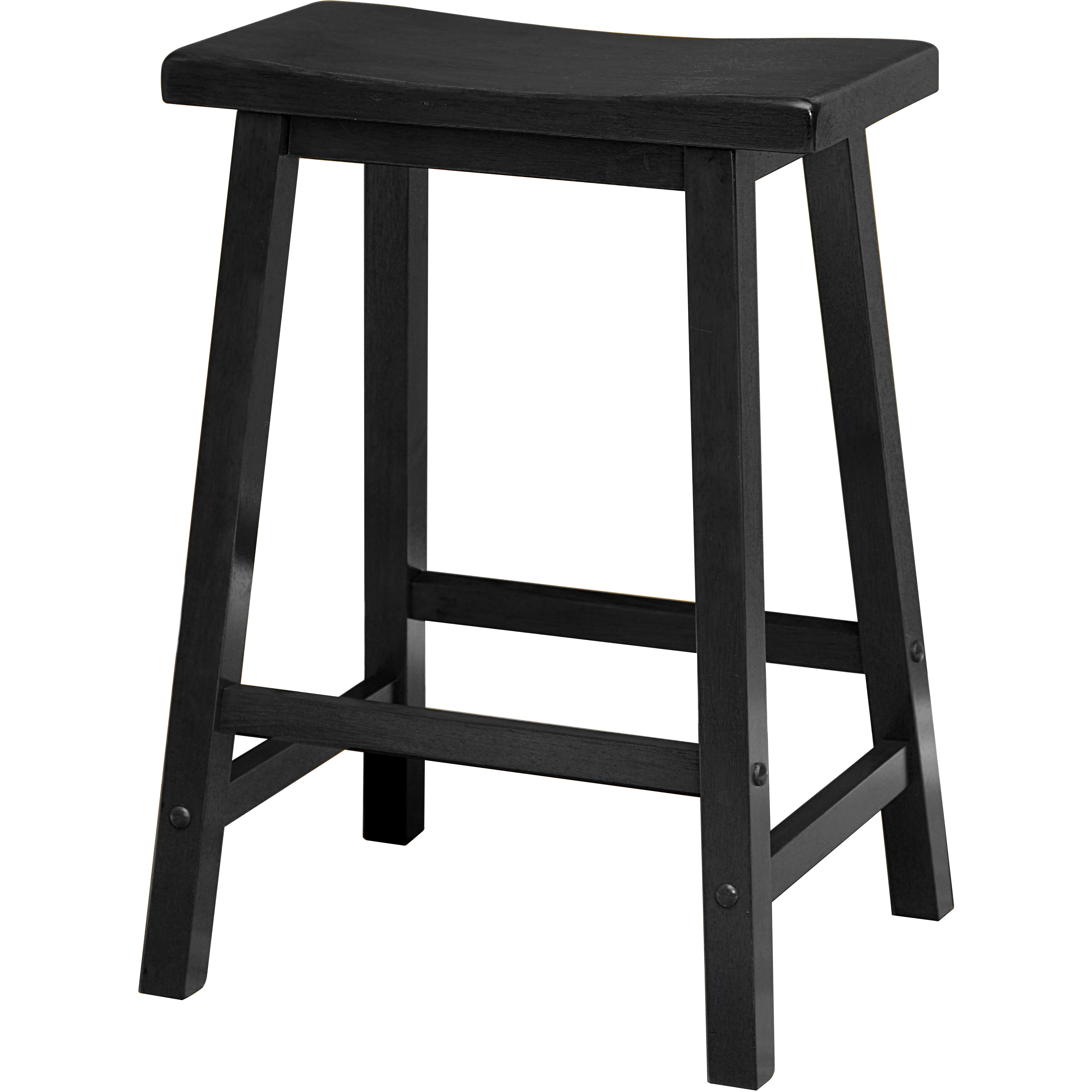 Satori 24  Saddle Seat Bar Stool Black