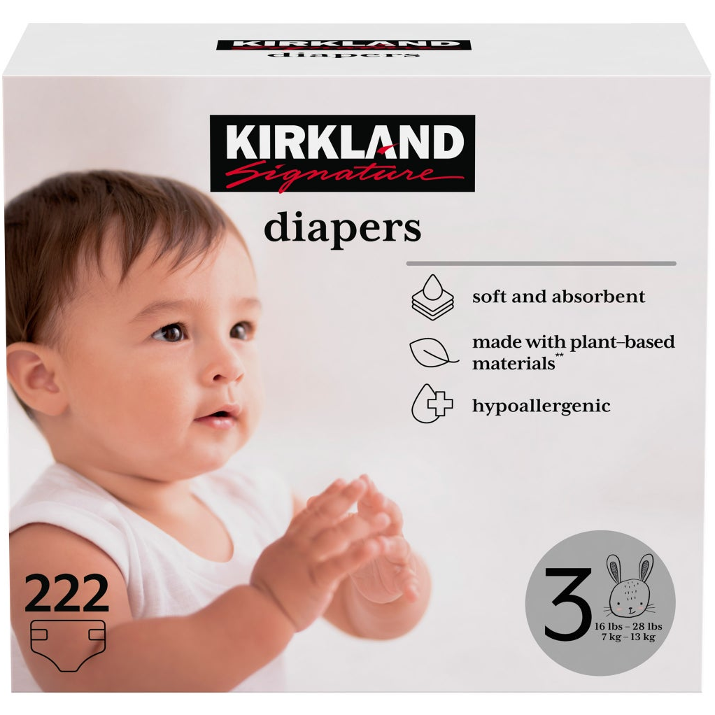 Kirkland Signature Diapers Sizes 3-6