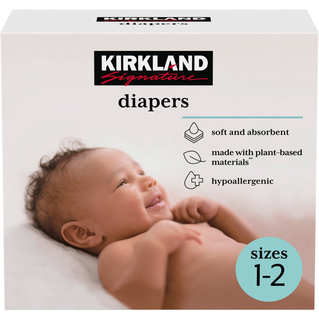 Kirkland Signature Diapers Sizes 1-2