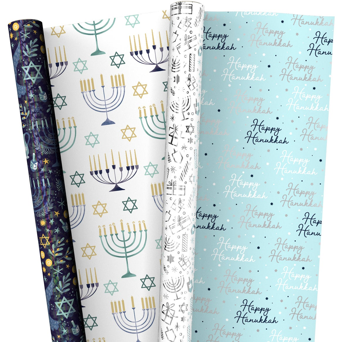 Kirkland Signature Hanukkah Double Sided Wrapping Paper, 2 Rolls, 180 Sq. Ft. Total