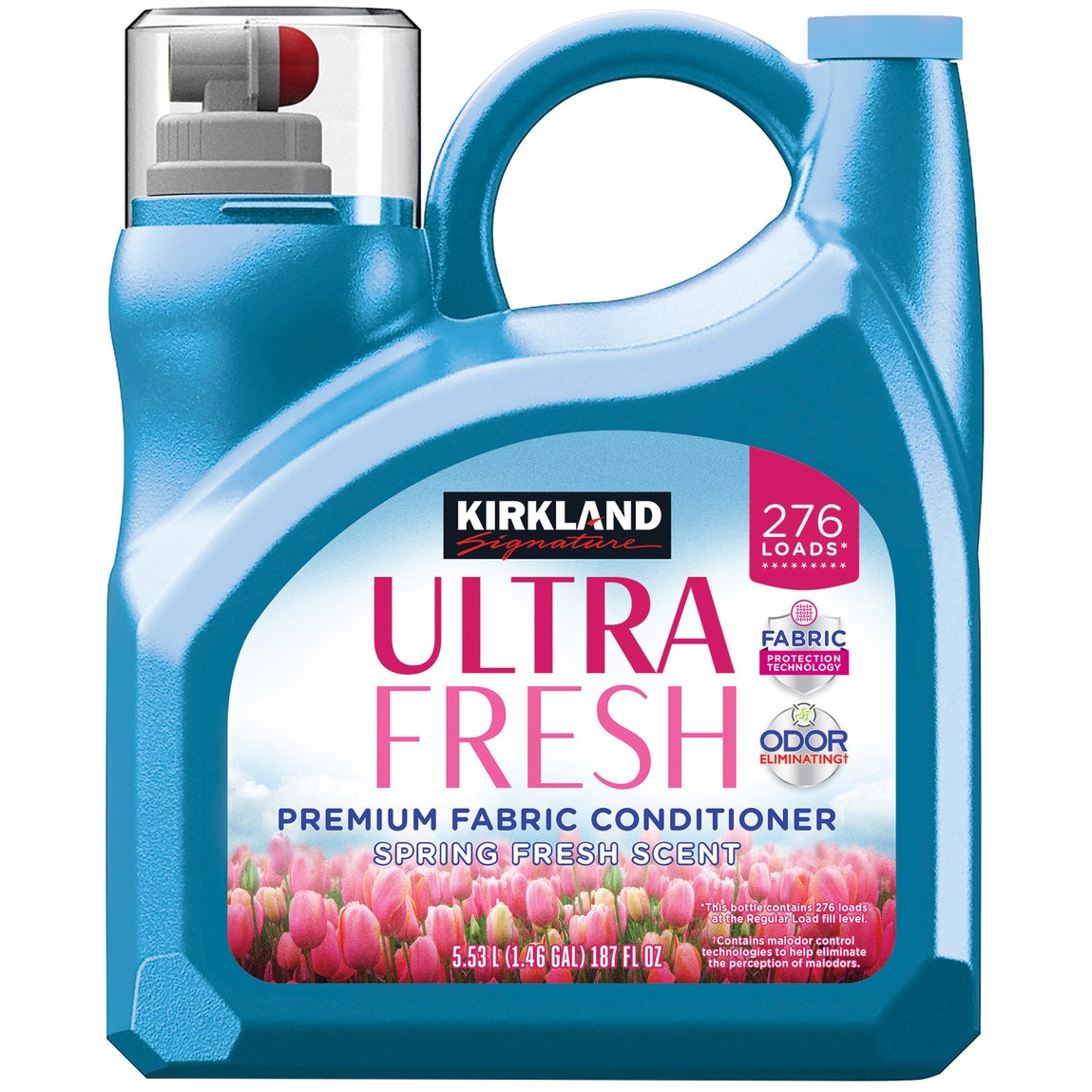 Kirkland Signature Ultra Fresh Premium Fabric Conditioner, 276 Loads, 187 fl oz