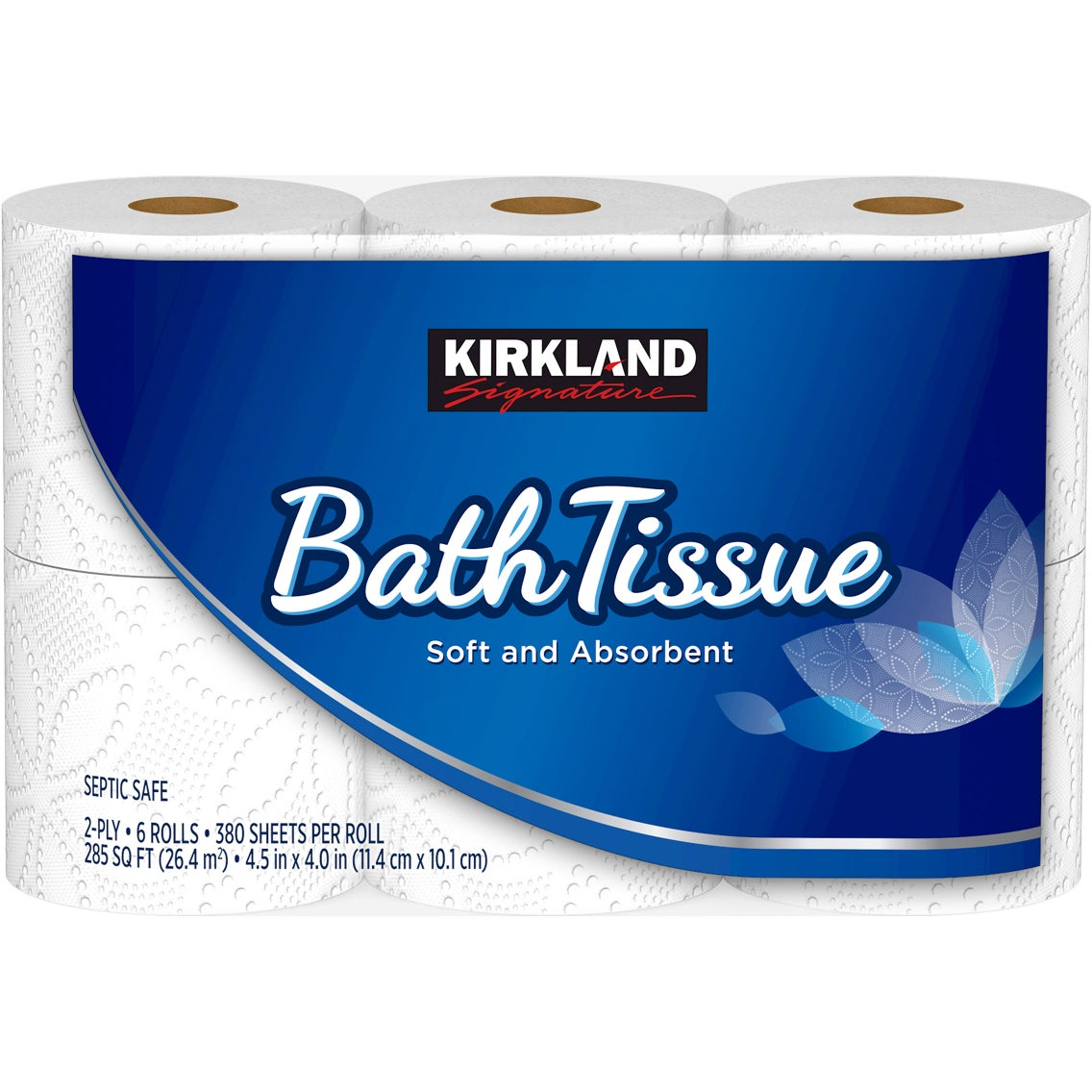 Kirkland Signature Bath Tissue, 2-Ply, 380 Sheets, 30 Rolls