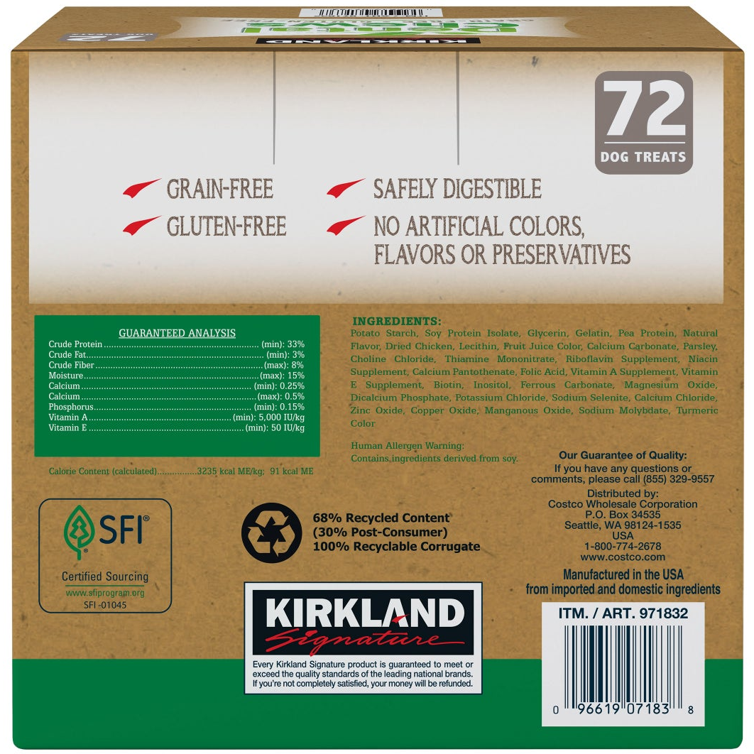 Kirkland Signature Dental Chews, 72-count