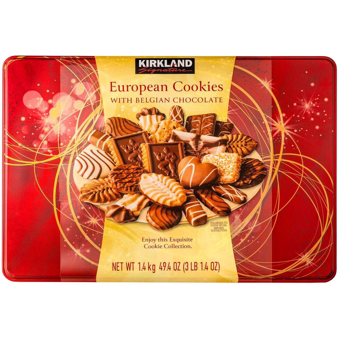 Kirkland Signature European Cookies With Belgian Chocolate, Assortment, 49.4 oz