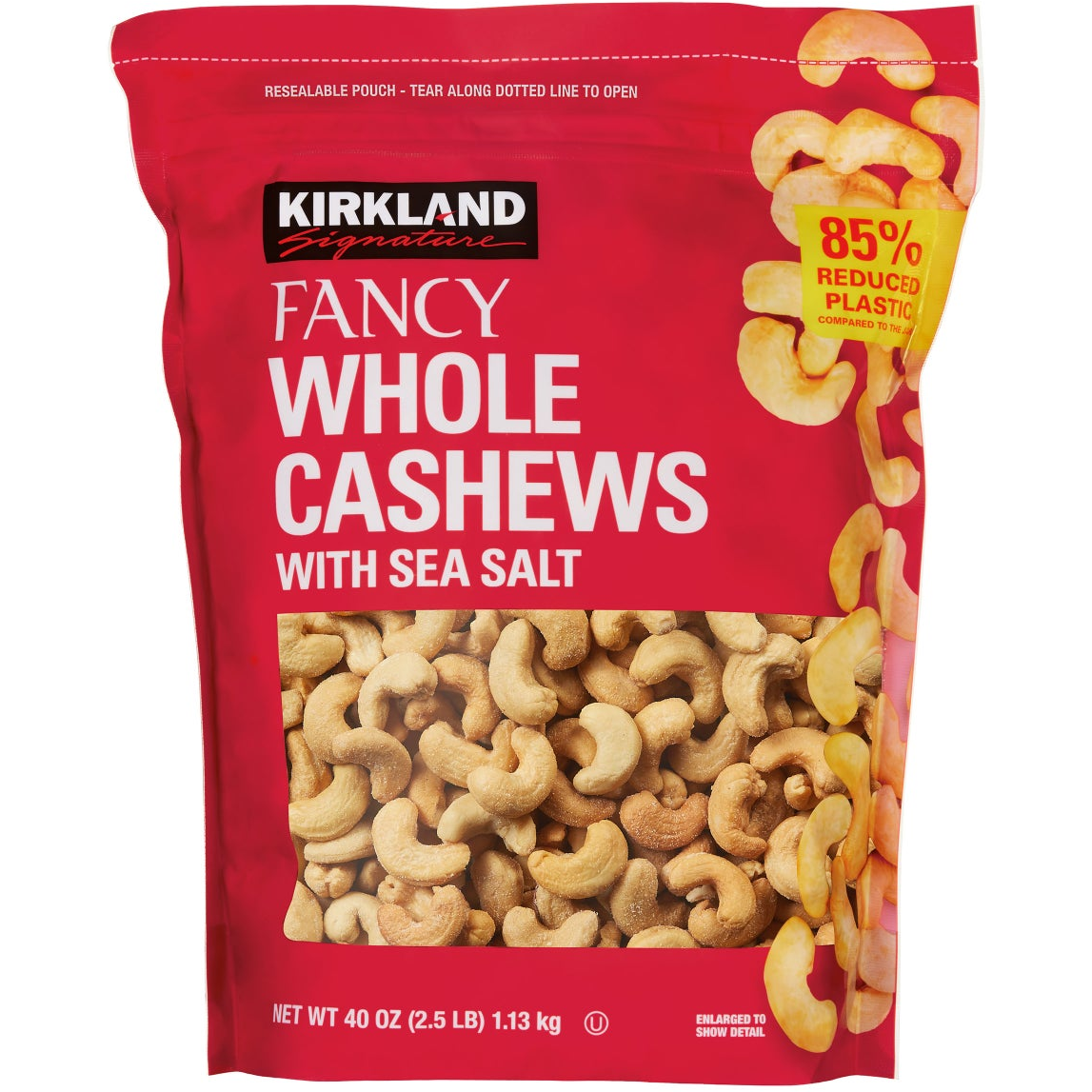 Kirkland Signature Fancy Whole Cashews, 2.5 lbs