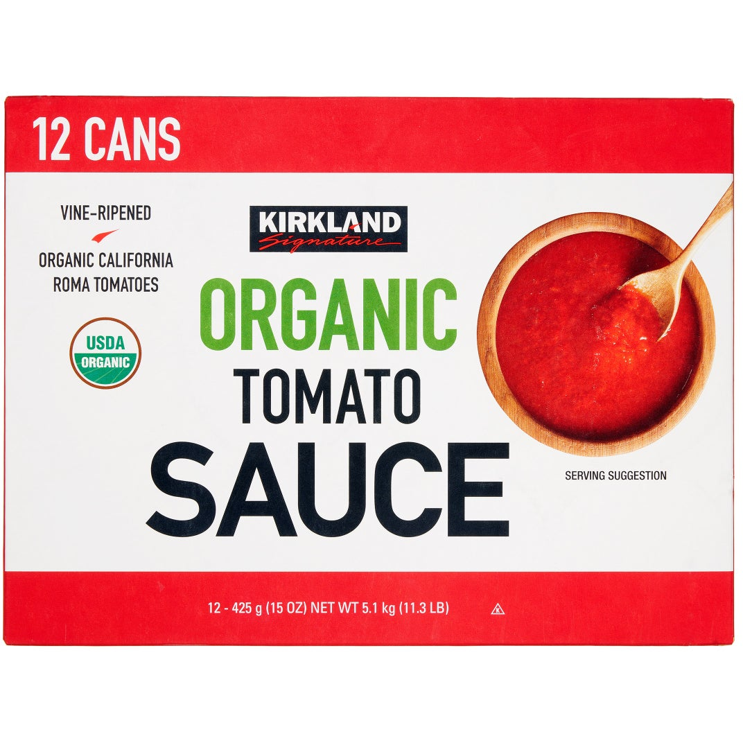 Kirkland Signature, Organic Tomato Sauce, 15 oz, 12-Count