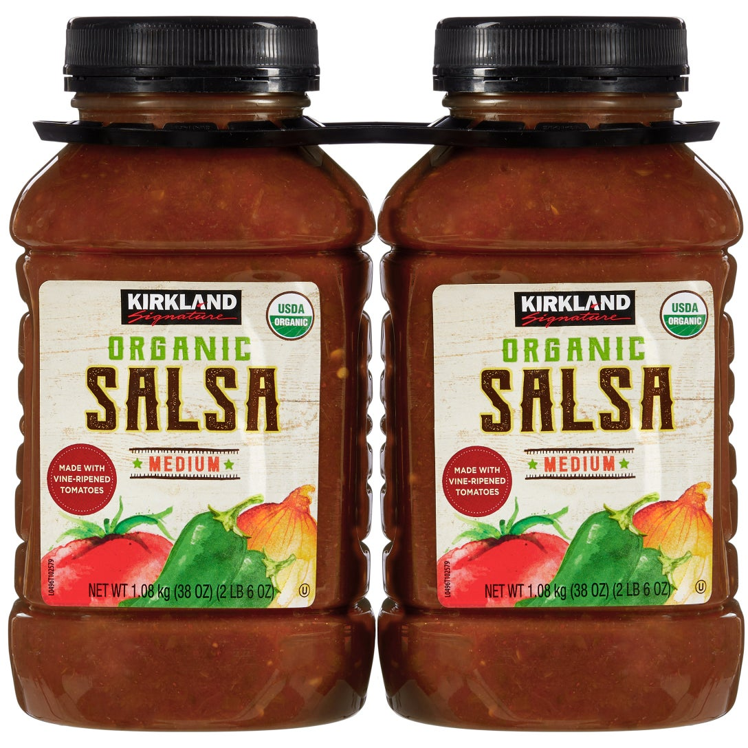 Kirkland Signature, Organic Salsa, Medium, 38 oz, 2-Count