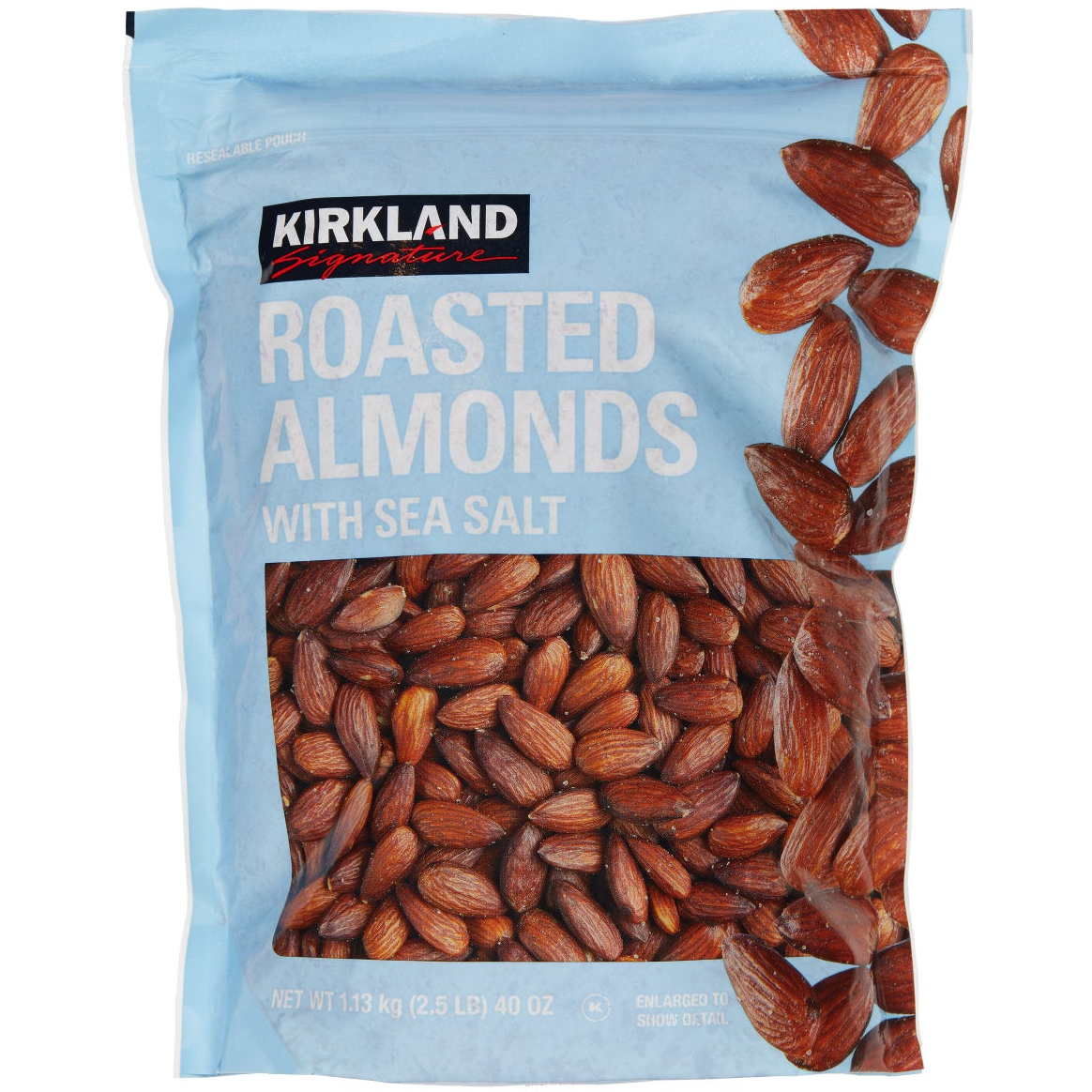 Kirkland Signature Roasted Almonds, Sea Salt, 2.5 lbs