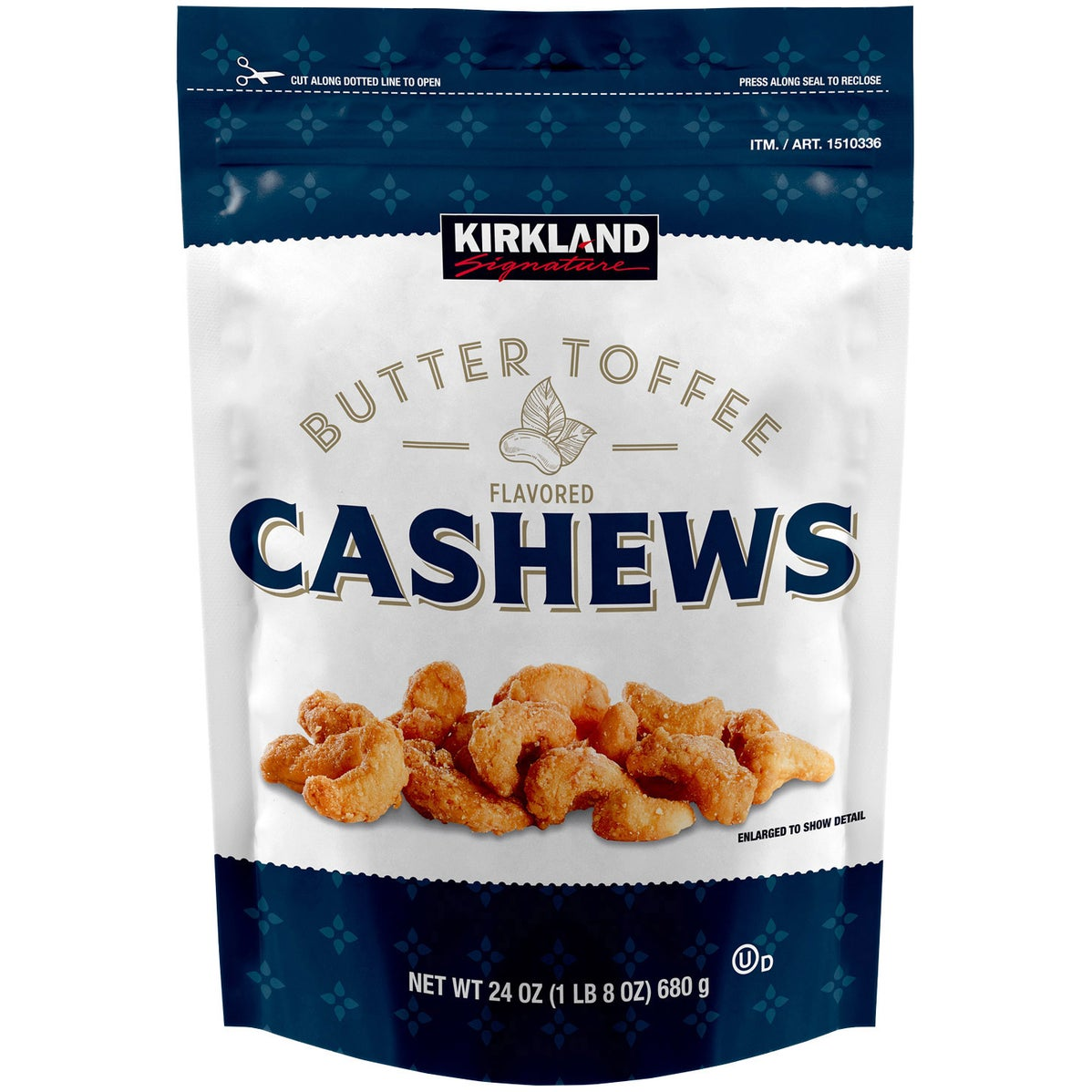 Kirkland Signature Butter Toffee Cashews, 24 oz