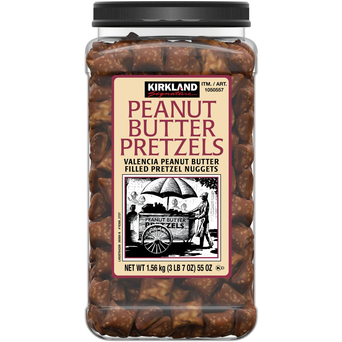 Kirkland Signature Peanut Butter Filled Pretzel Nuggets, 55 oz