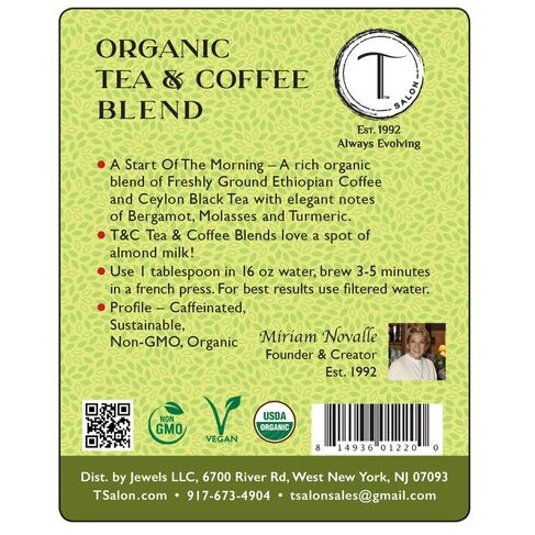 A Start Of The Morning Organic Tea & Coffee Blend - 4 Oz (113.4 Gm)