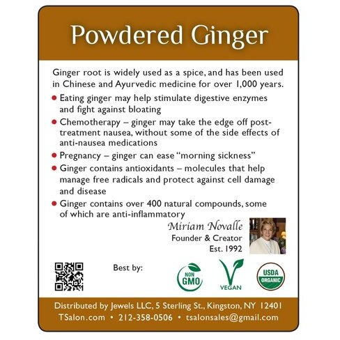 Ginger -- Powdered - 4 Oz (113.4 Gm)