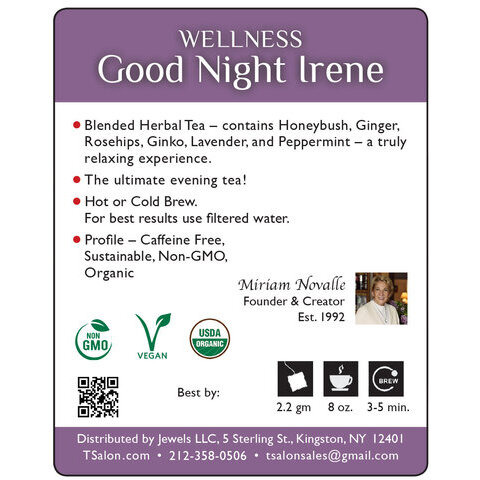 Good Night Irene - Wellness Tea - 18 Tea Bags