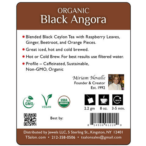 Organic Black Angora - Black Tea - 18 Tea Bags