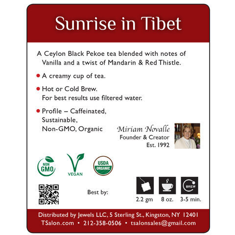 Sunrise In Tibet - Black Tea - 18 Tea Bags