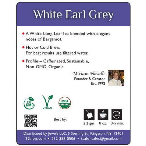 White Earl Grey - White Tea - 18 Tea Bags