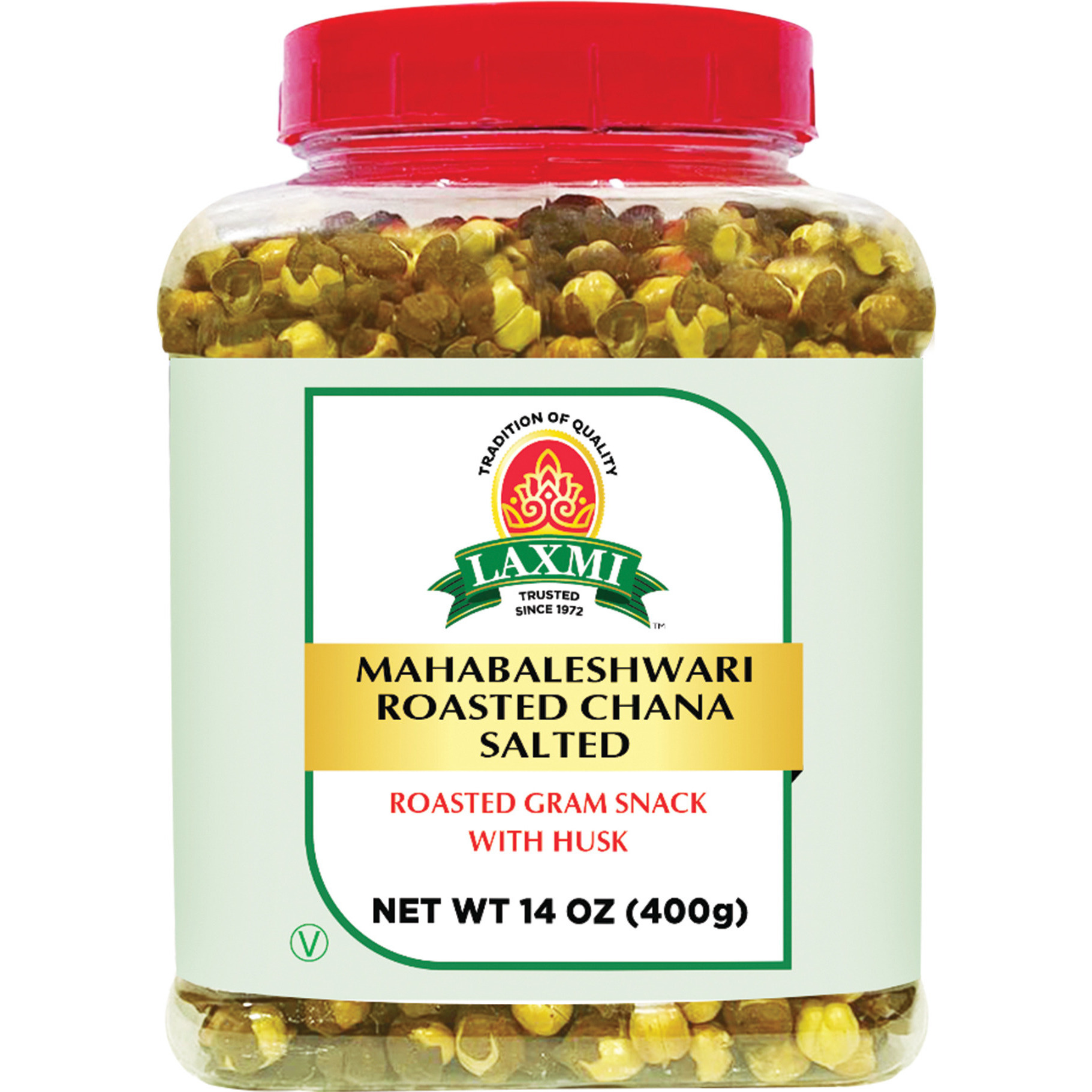 Laxmi Mahabaleshari Roasted Chana Salted ith Husk - 400 Gm (14 Oz)