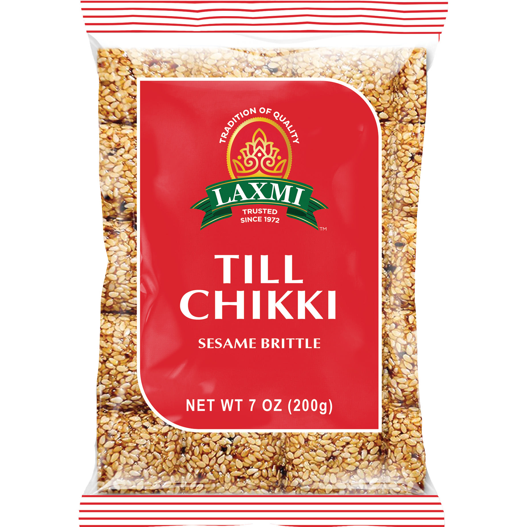 Laxmi Till Chikki Sesame Brittle - 200 Gm (7 Oz)