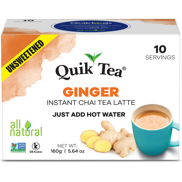 Quik Tea Ginger Chai Unseetned - 160 Gm (5.64 Oz)