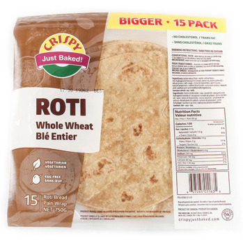 Crispy Roti Whole Wheat 15 Pc - 750 Gm (26.45 Oz)