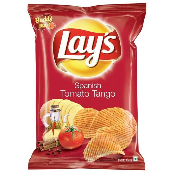 Lay's Spanish Tomato Tango Potato Chips - 52 Gm (1.8 Oz)