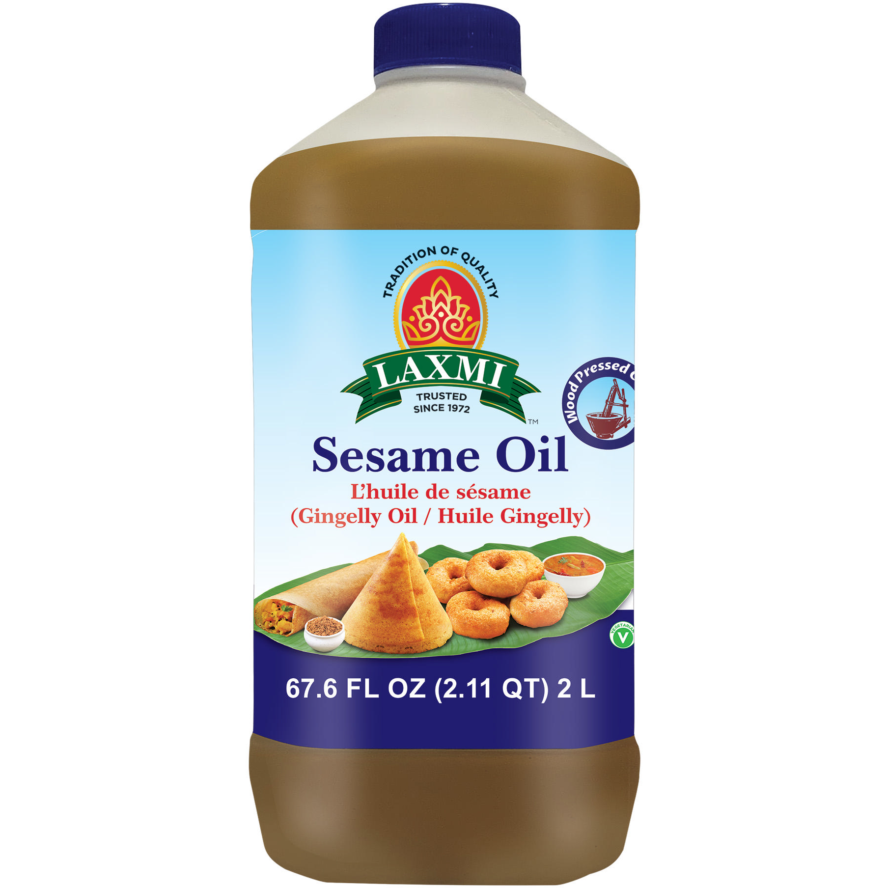 Laxmi Sesame Gingelly Oil - 2 L (67.6 Fl Oz)