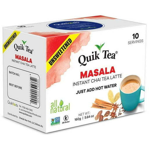 Quick Tea Masala Chai Unseetened - 160 Gm (5.64 Oz)