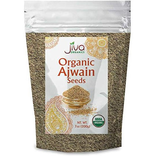 Jiva Organics Organic Ajain Seeds - 200 Gm (7 Oz)