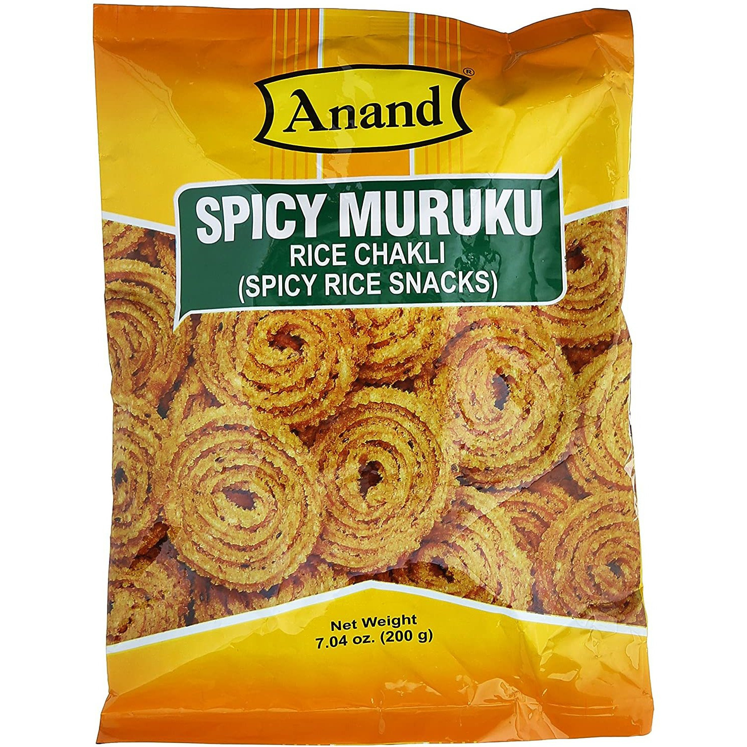 Anand Spicy Mullu Murukku Crunchy Snack - 200 Gm (7 Oz)