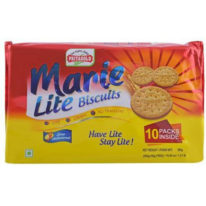 Priyagold Marie Lite Biscuits - 400 Gm (14.1 Oz)