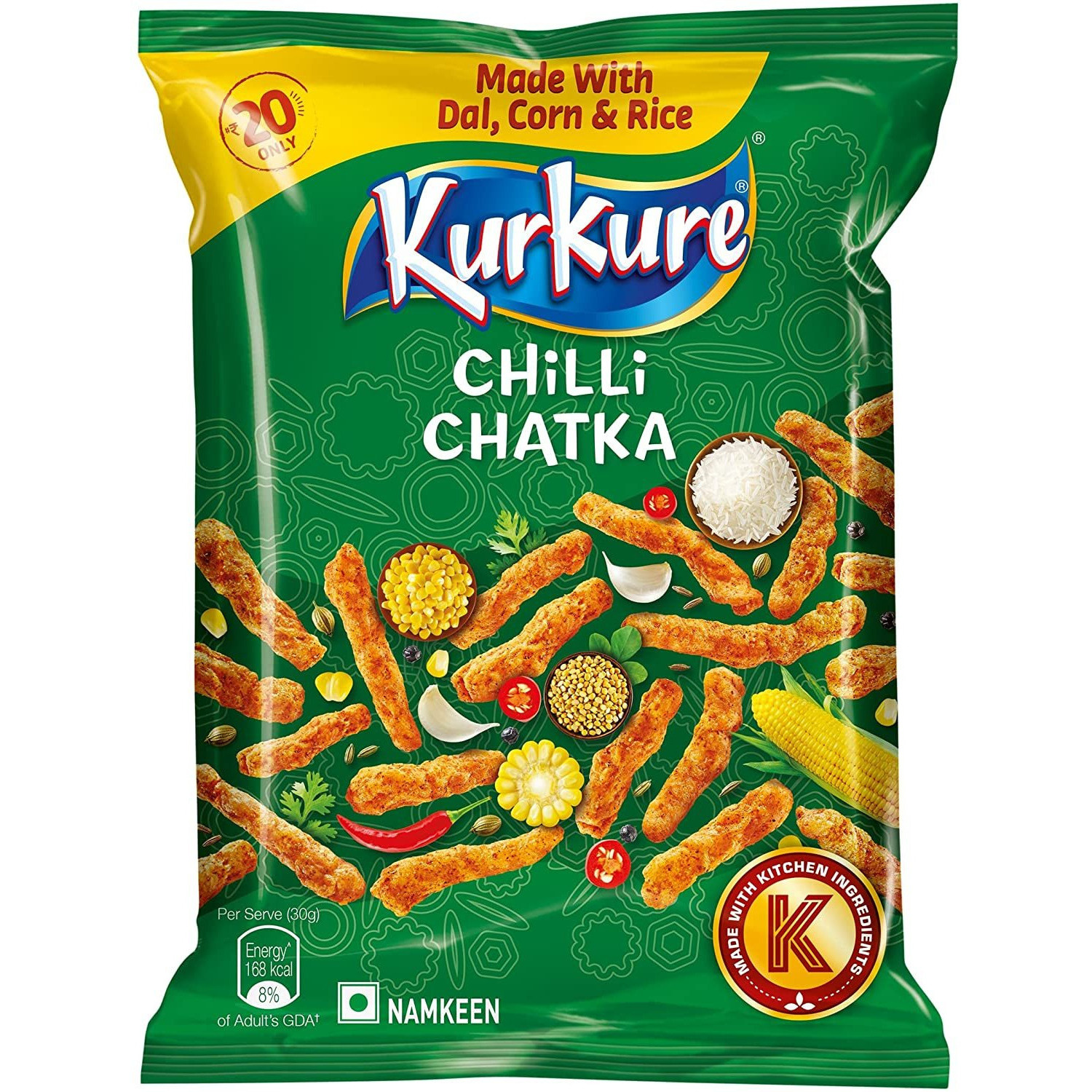 Kurkure Chilli Chatka - 70 Gm (2.46 Oz)