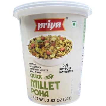 Priya Quick Millet Poha Cup - 80 Gm (2.82 Oz)