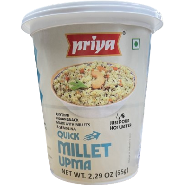 Priya Quick Millet Upma Cup - 65 Gm (2.29 Oz)