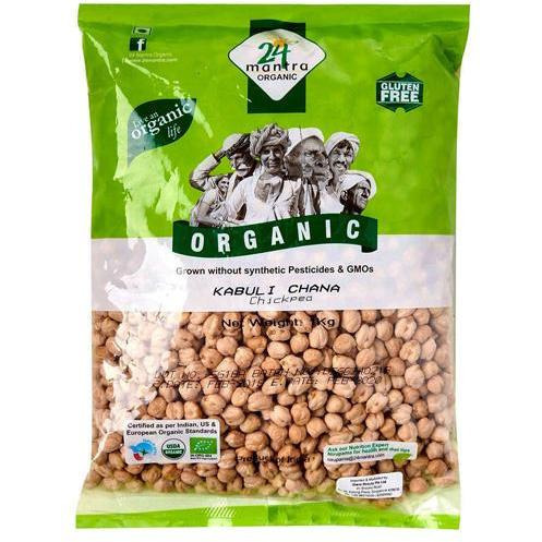 24 Mantra Organic Kabuli Chana - 2 Lb (908 Gm)