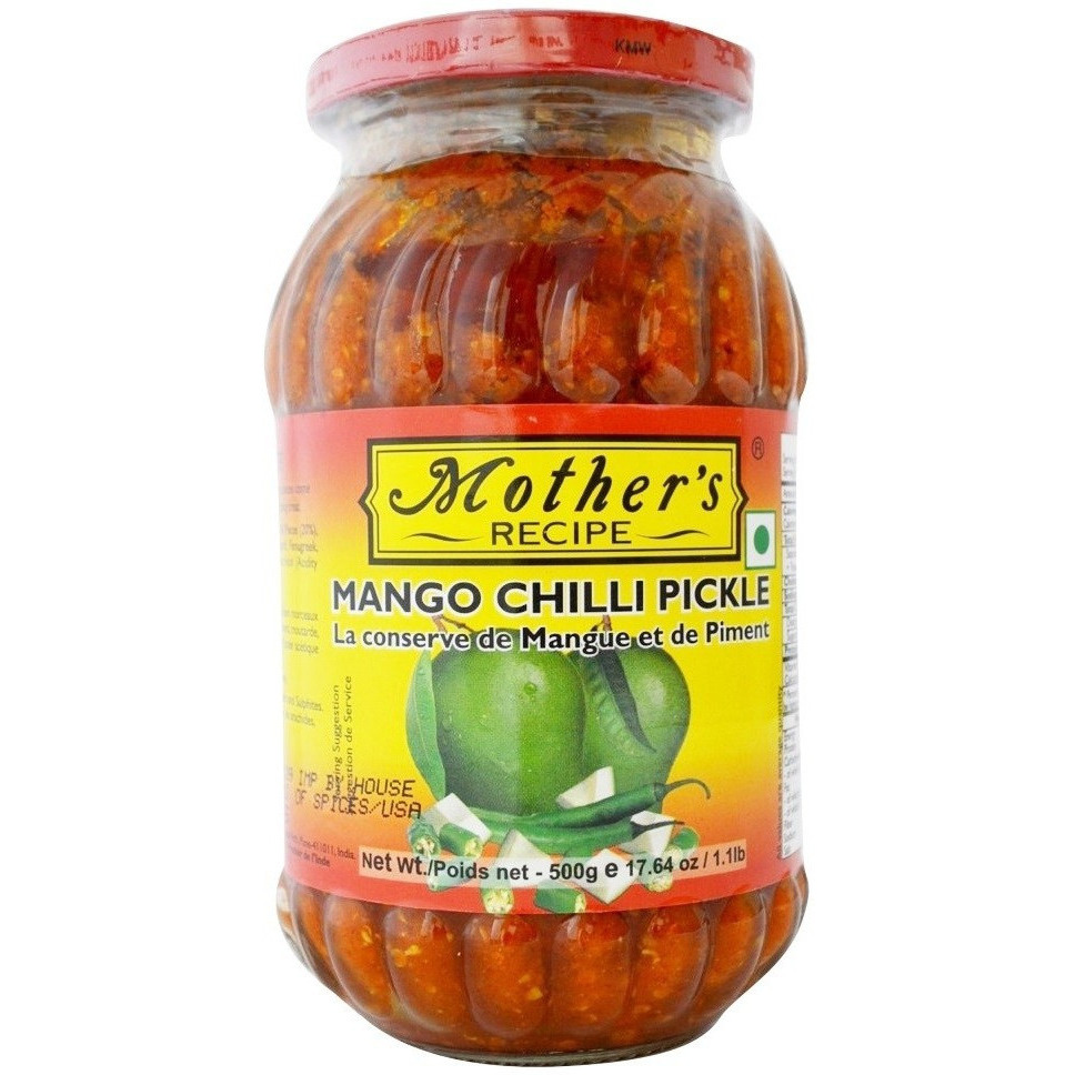 Mother's Recipe Mango Chilli Pickle - 500 Gm (17.6 Oz)