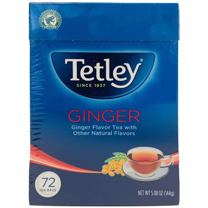 Tetley Ginger Tea 72 Bags - 5 Oz (144 Gm)