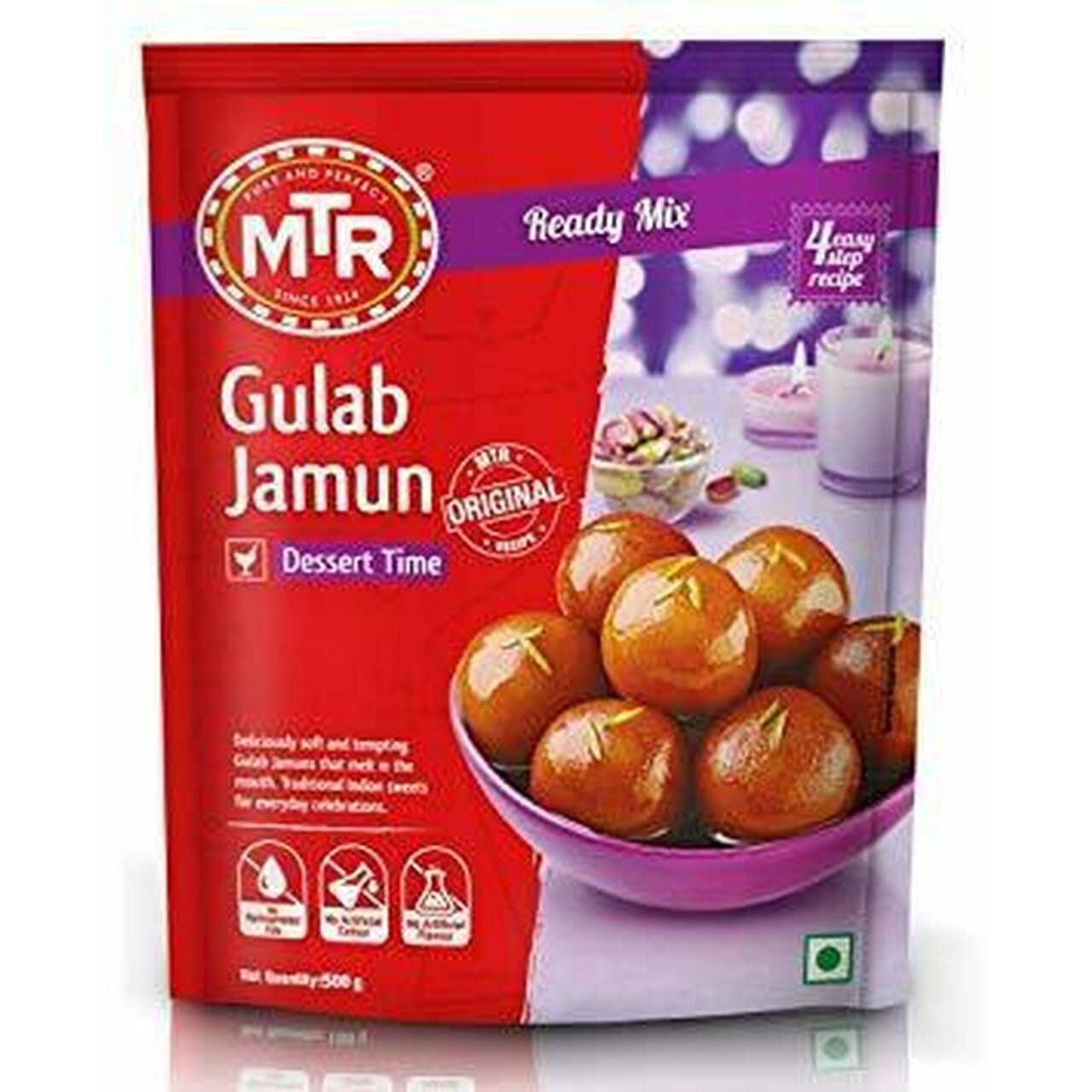 MTR Seet Mix Gulab Jamun - 500 Gm (1.1 Lb)