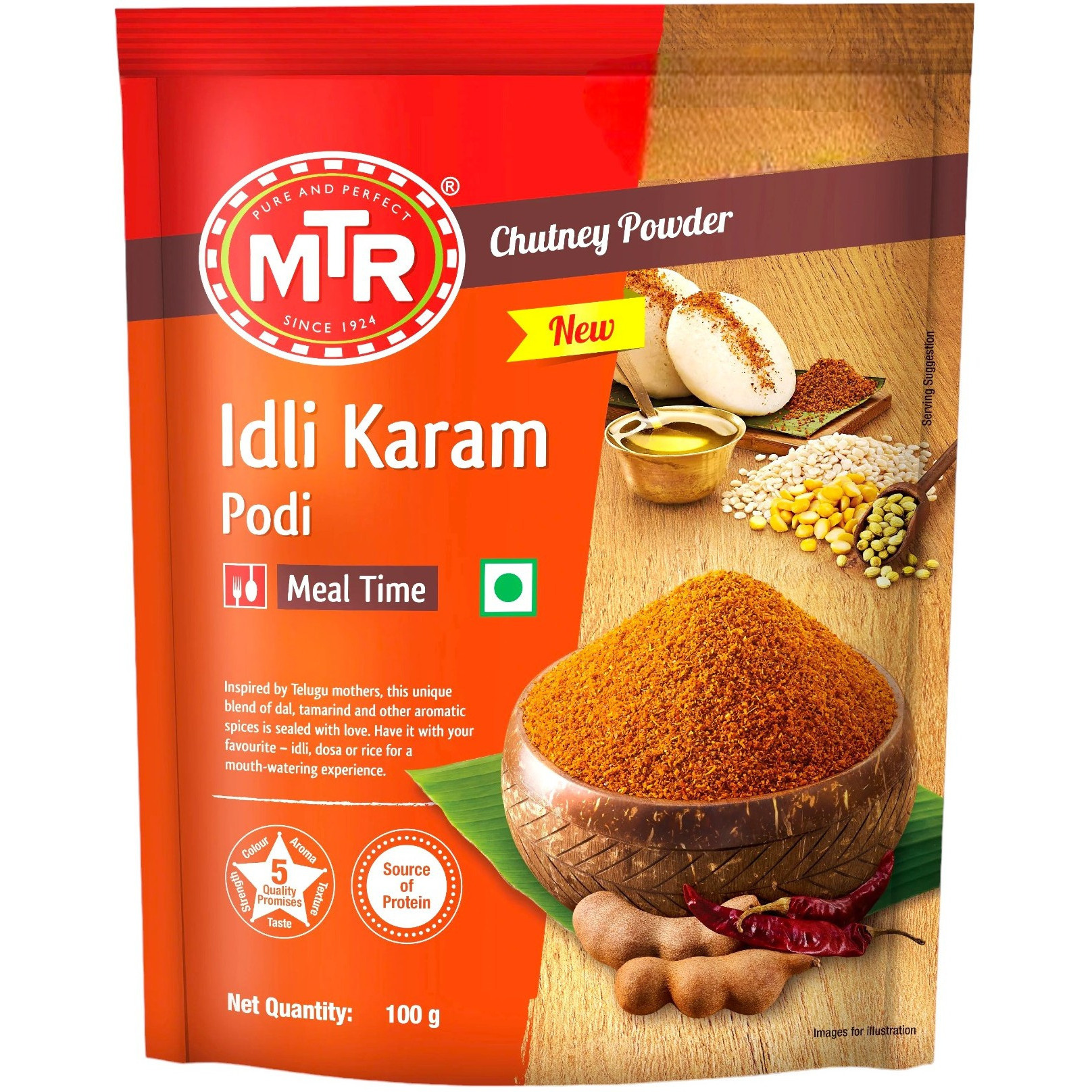 MTR Idli Karam Podi - 100 Gm (3.5 Oz)