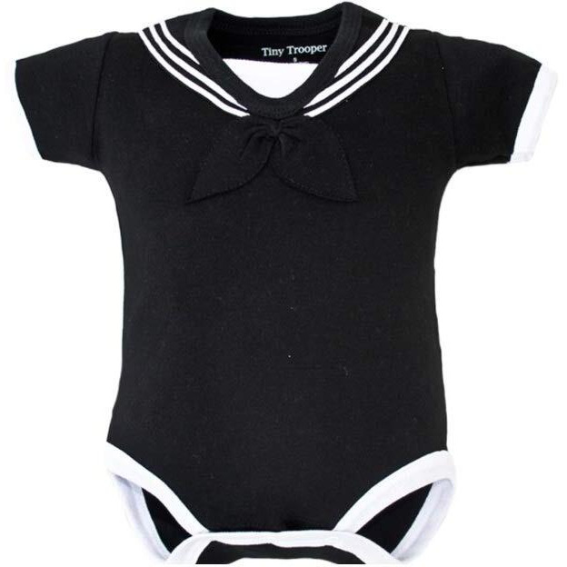 Navy Baby Sailor Bodysuit