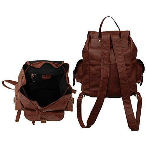 Amerileather Urban Buckle-Flap Backpack