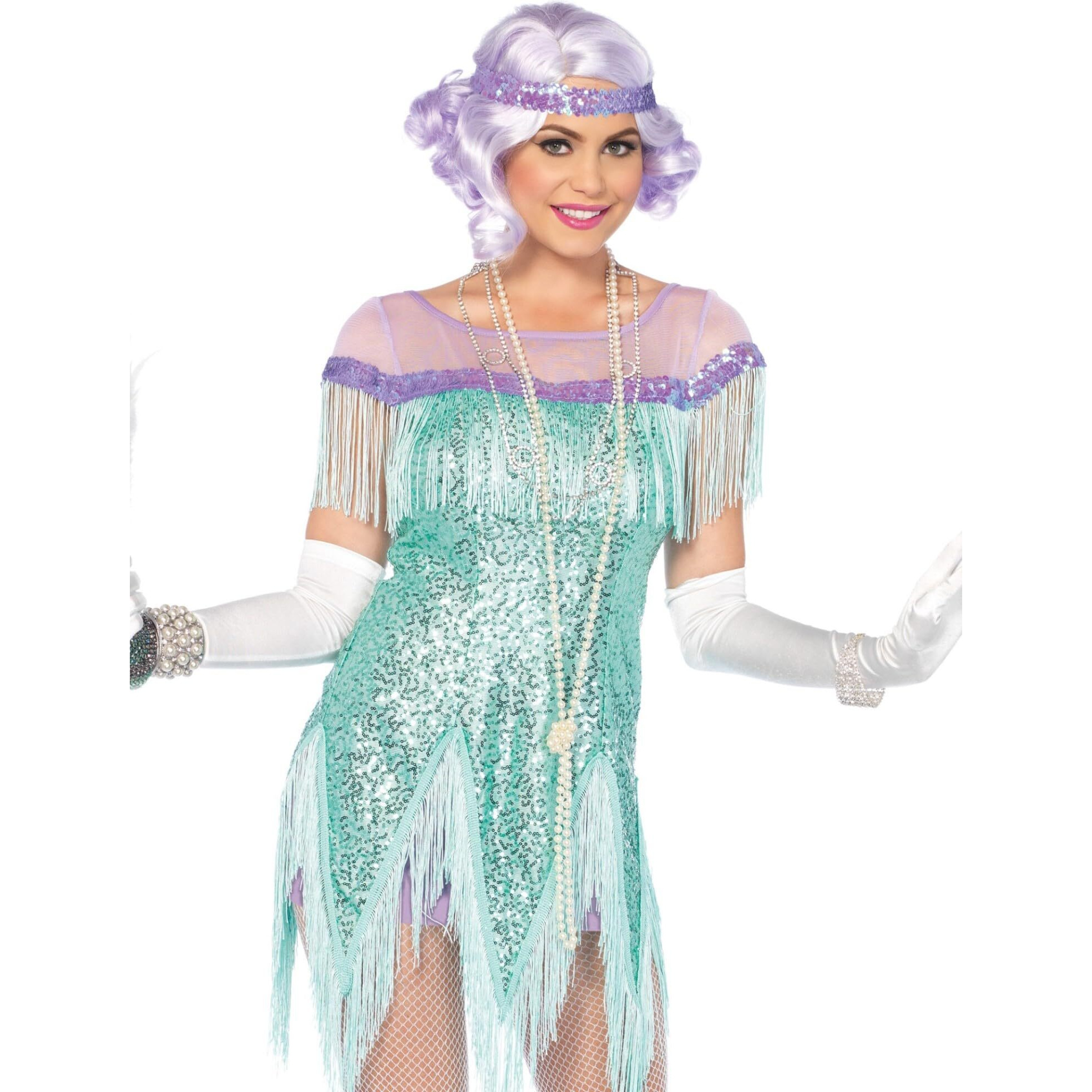 Leg Avenue Women's Costume, Aqua, Large