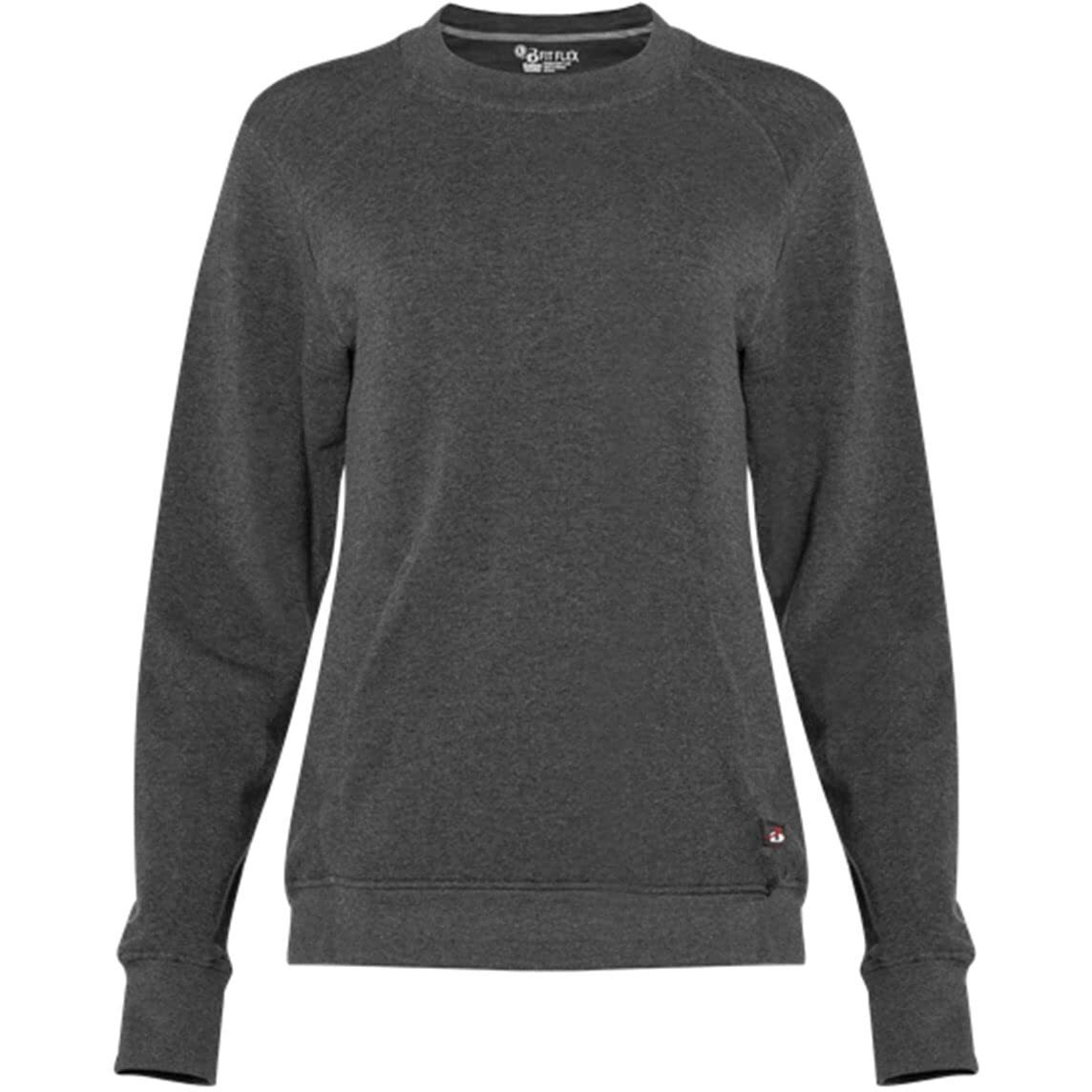 Badger FitFlex Women's French Terry Sweatshirt - Charcoal, S