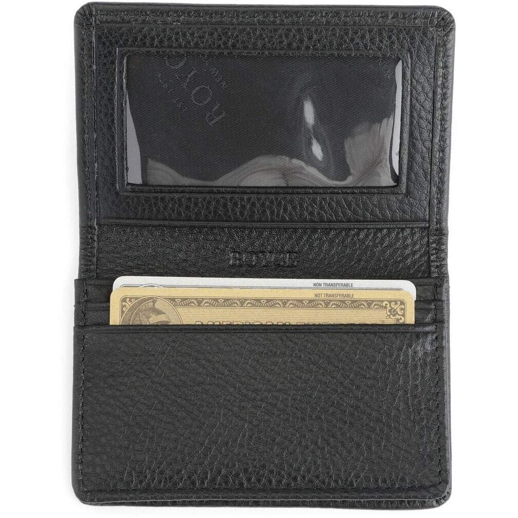 ROYCE New York Women's Coin & Card Cases, Black, One Size