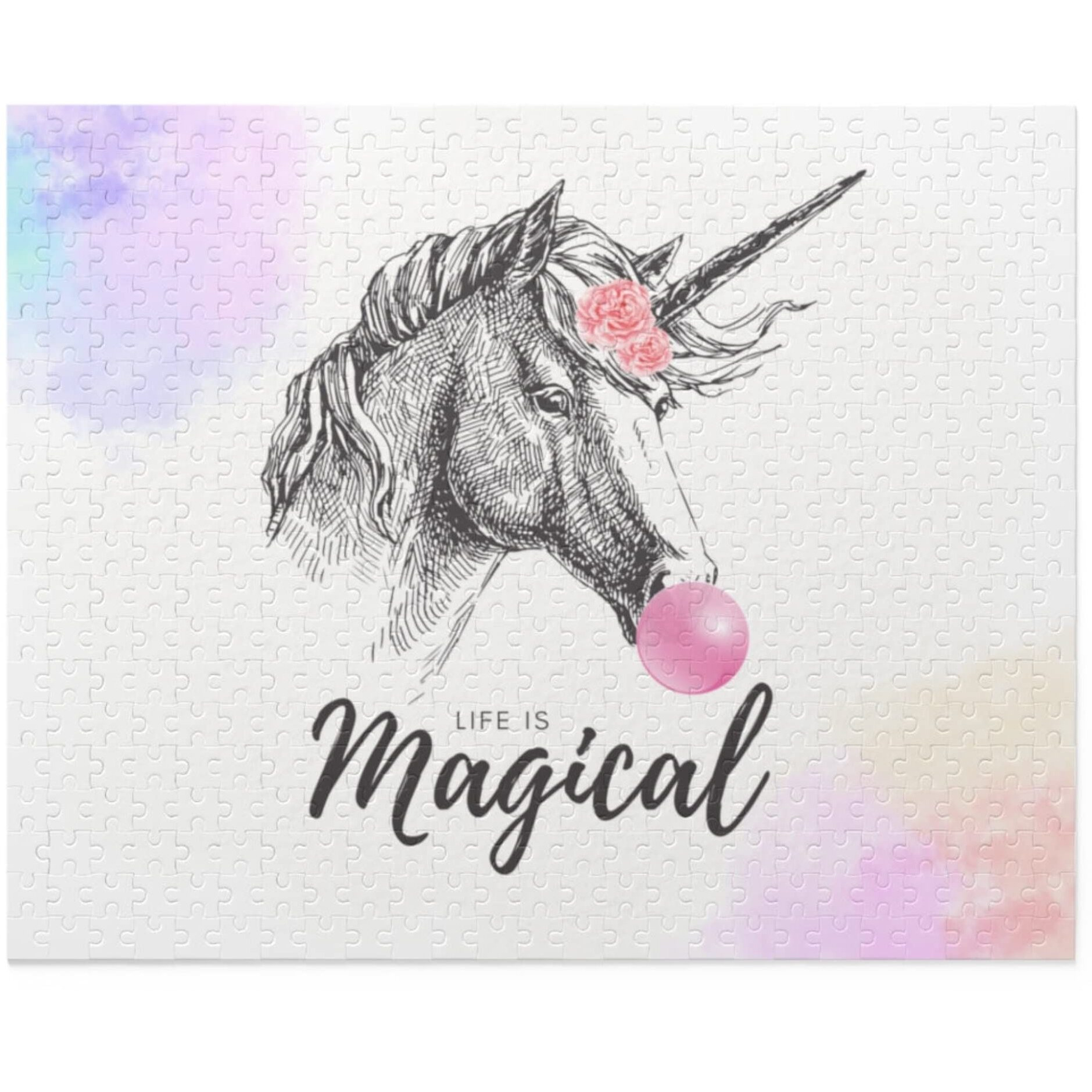 Onetify Unicorn Life is Magical Jigsa Puzzle 500-Piece