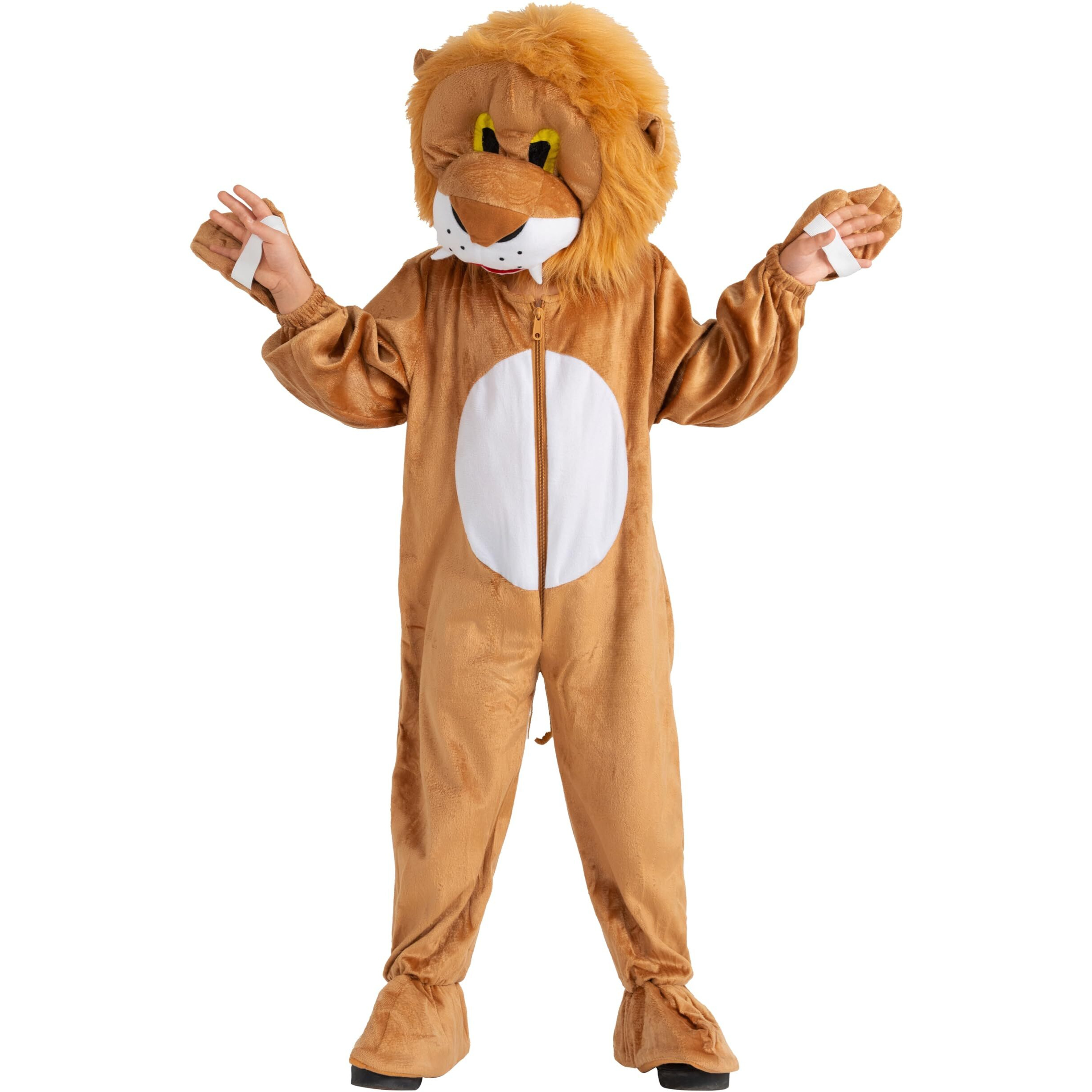 Dress Up America Lion Mascot for Kids - Lion Costume for Girls and Boys - Safari Animal Dress Up