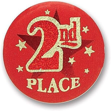 2nd Place Satin Button