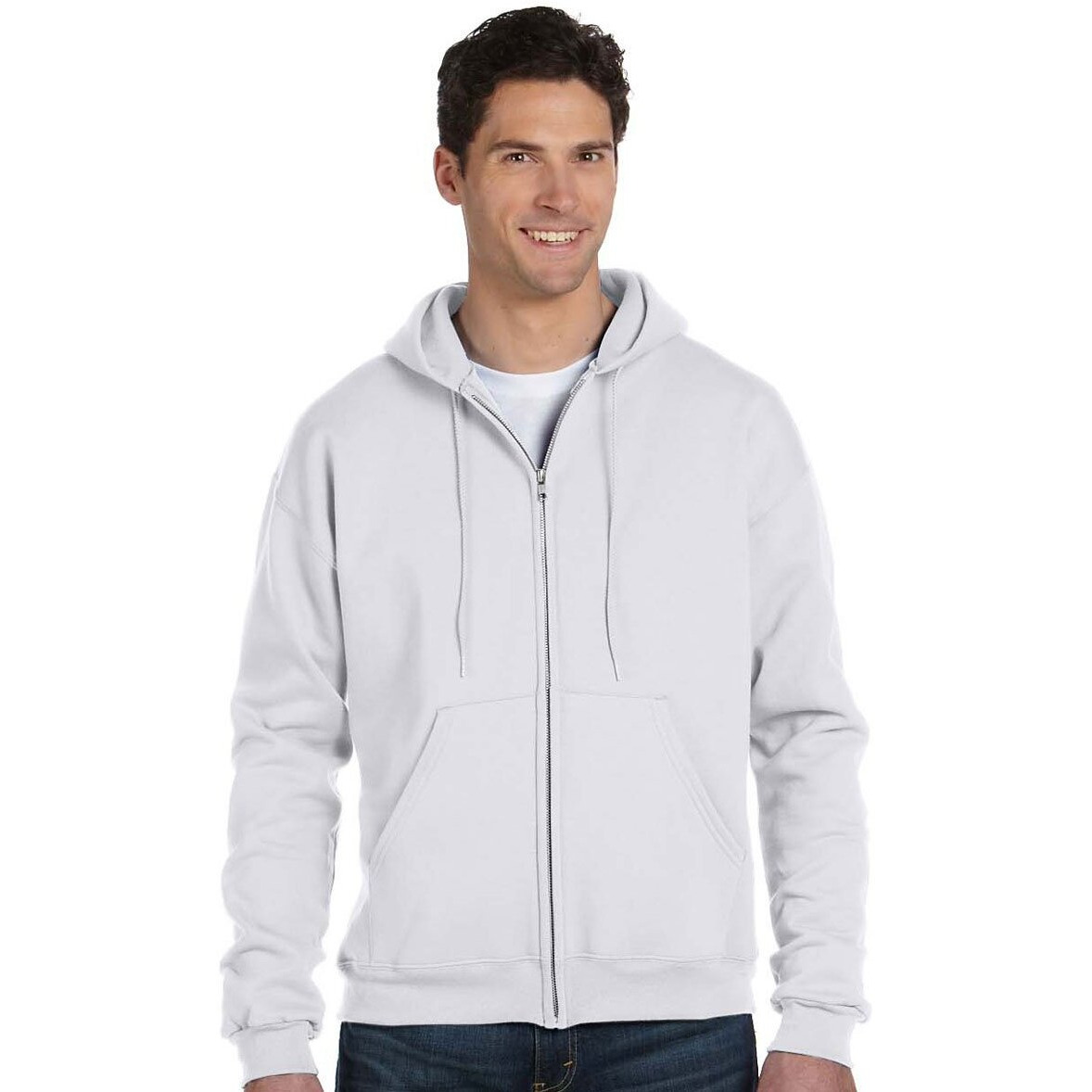 Champion mens Eco 9 oz. Full-Zip Hood(S800)-SILVER GREY-2XL