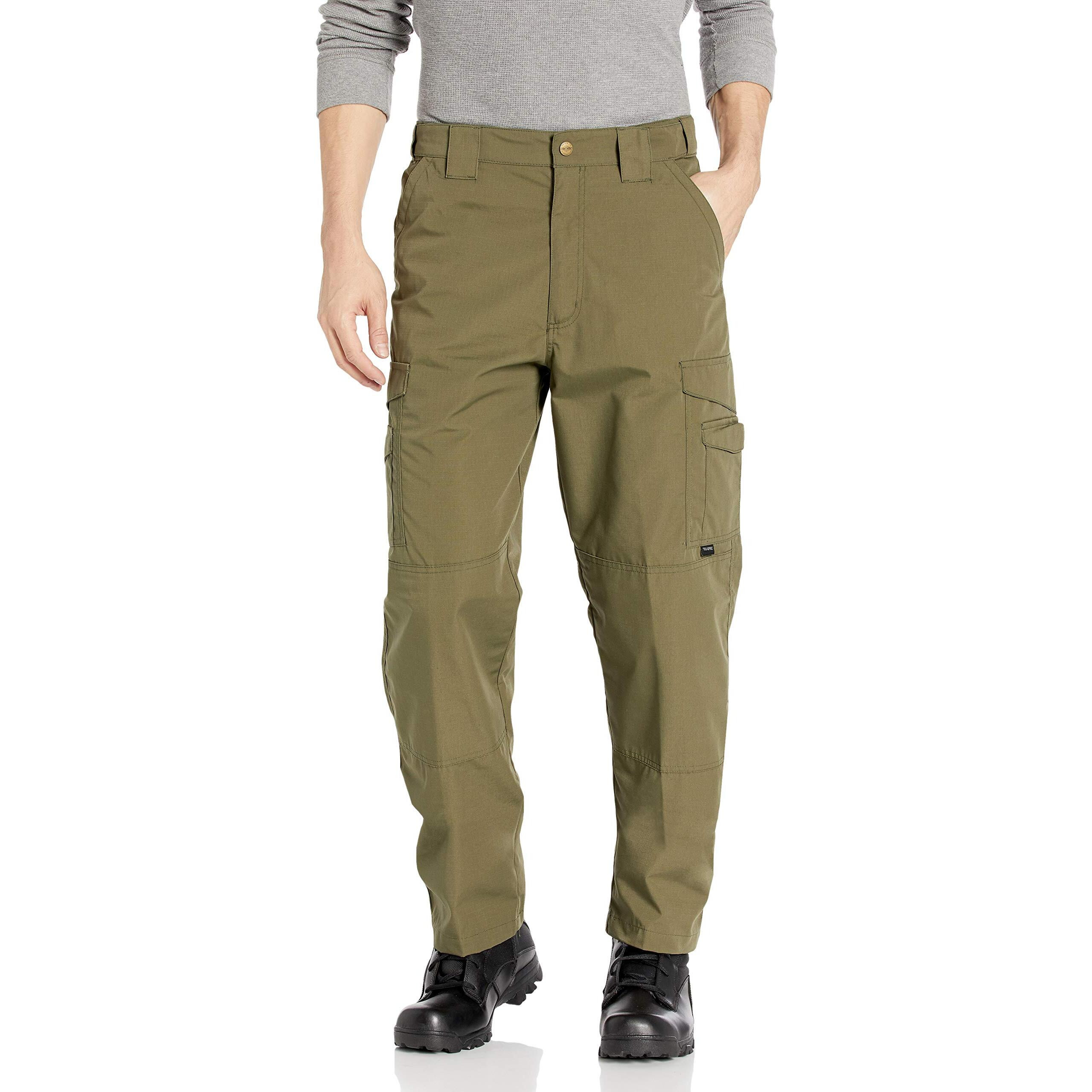 Tru-Spec Men's 24-7 Series Original Tactical Pant - Reliable Pants for Men - Ideal for Hiking, Camping, EMT, and Tactical Use - 65% Polyester, 35% Cotton - Ranger Green - 30W x 34L