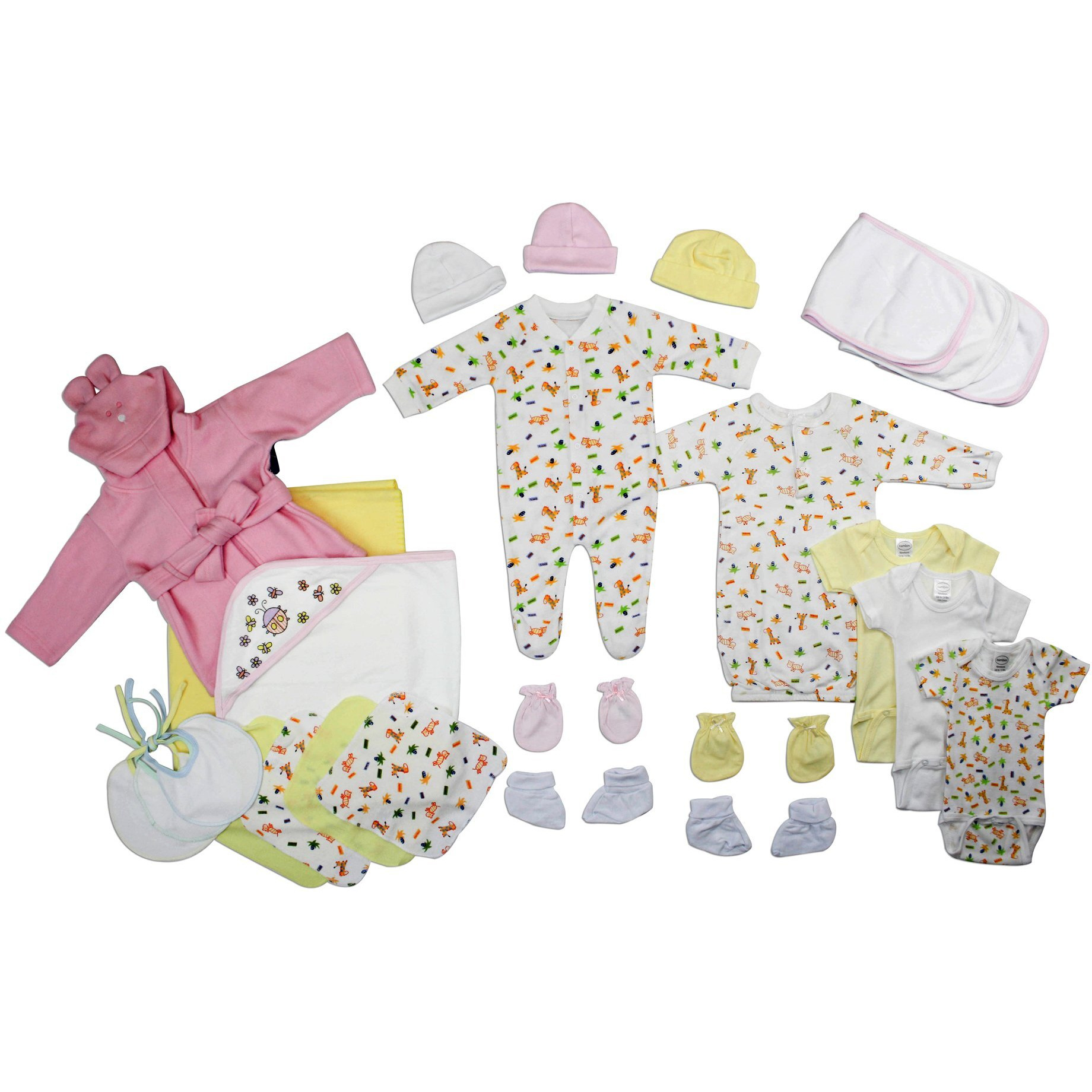 Bambini Neborn Baby Girls 25 Pc Layette Set